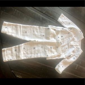 Aden + Anais Tunic Muslin Pant Set - 3/6 months